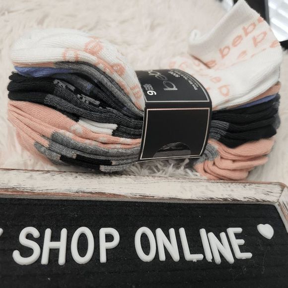 Bebe 9 pairs of socks NWT - Picture 2 of 3